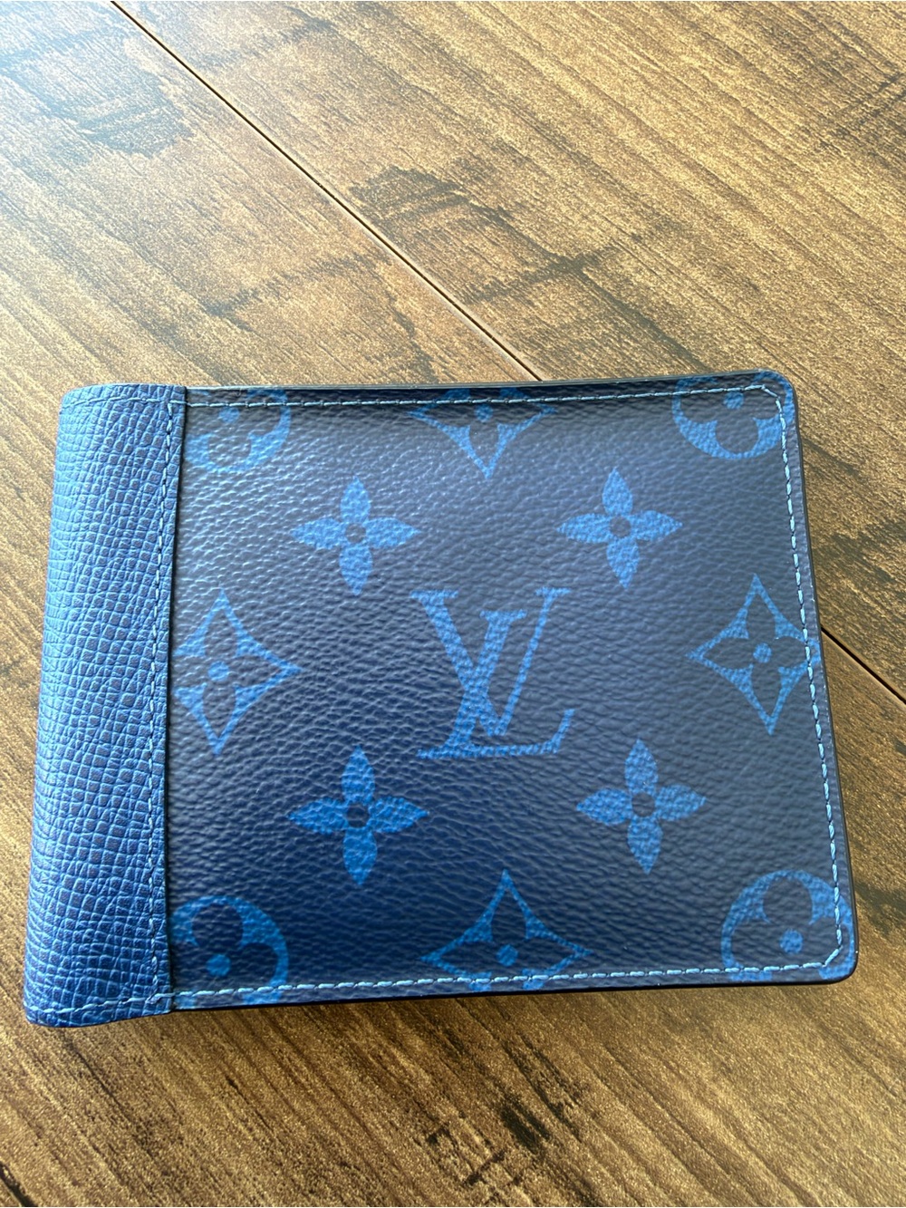 Louis Vuitton Men’s Navy and Blue Monogram Bifold Wallet